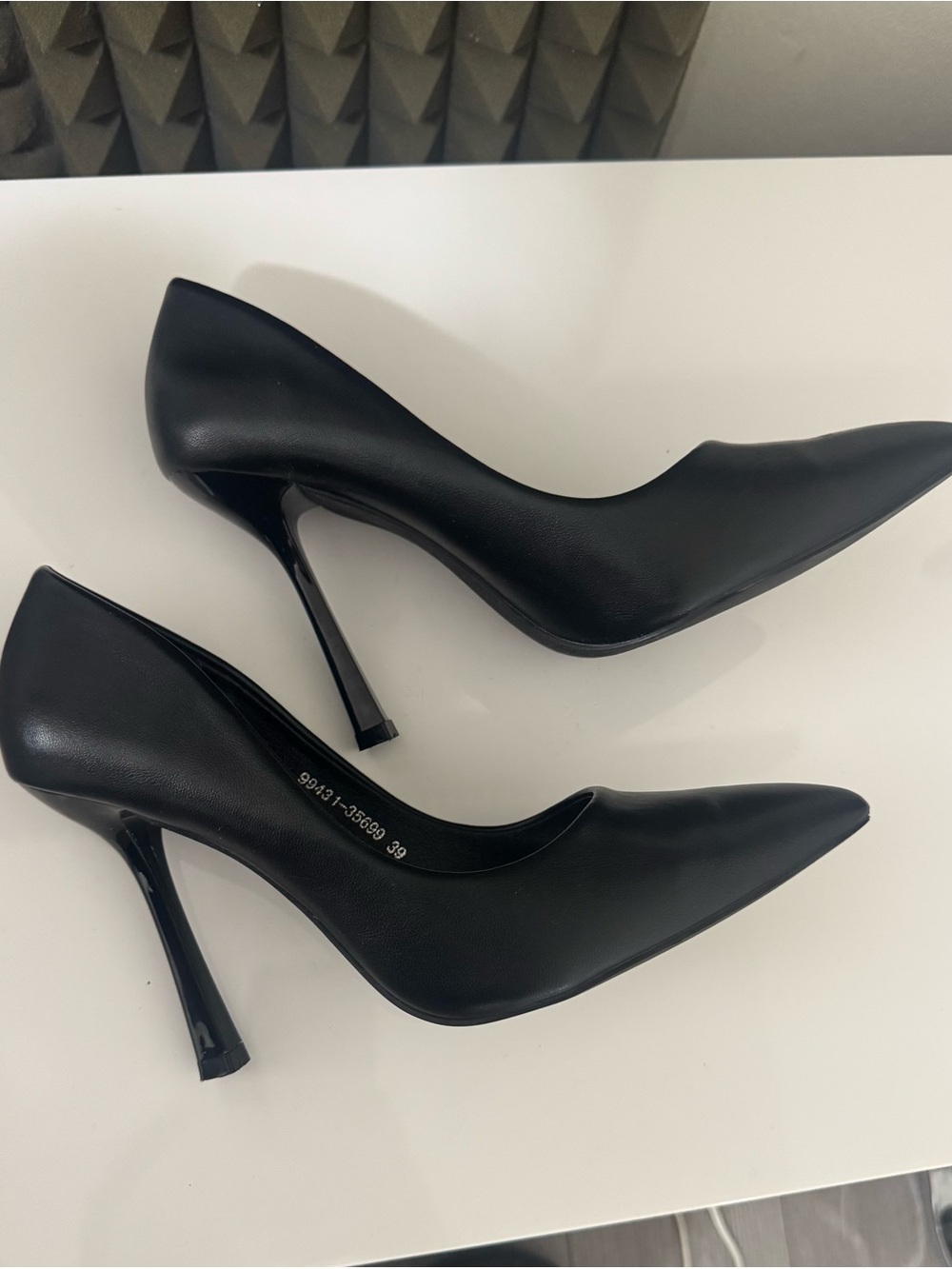 Classic Black Pointed-Toe High Heels - Women's Elegant Pumps